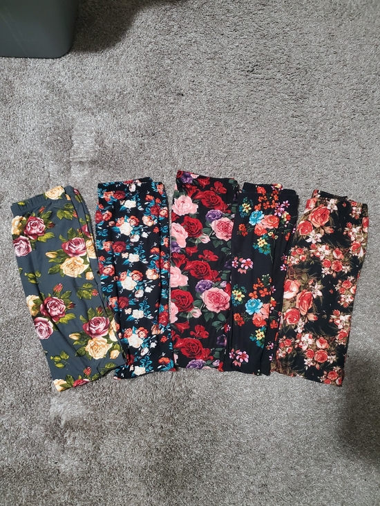 Infinity Raine Other - Infinity Raine Women's Floral Leggings Bundle Of 5 Leggings Buttery Soft